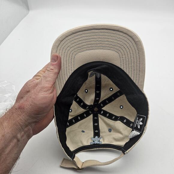 Adidas Originals Hat Cap Strap Back Light Blue Trefoil Logo Cotton Dad Hat Mens - Picture 6 of 9